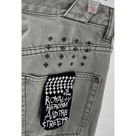 Ksubi Chitch Deep Forest Green Slim Fit Mens Jeans Cotton Blend Decorative Back - Picture 8 of 16